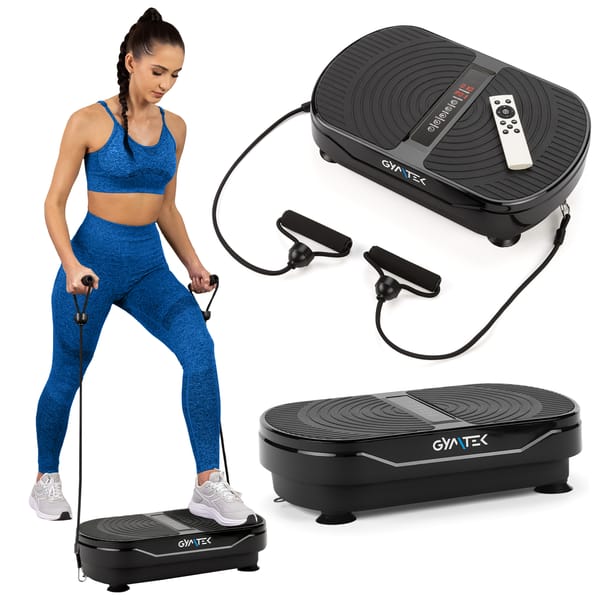 Platforma wibracyjna do ćwiczeń XP300 z pilotem Gymtek - black