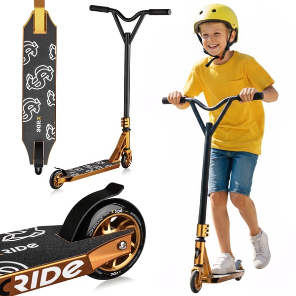 Hulajnoga wyczynowa dla dzieci ST1000 Xride - złota