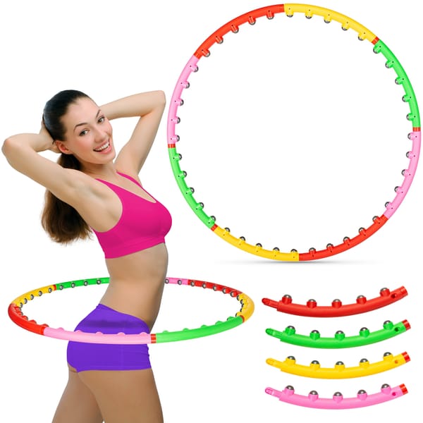 Hula hop składane z masażerem 95,5cm Gymtek