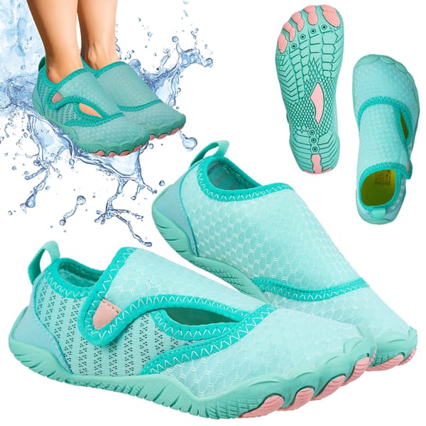Buty do wody dla dzieci, na rzepy Splash Up Jr Outtec - turkusowe