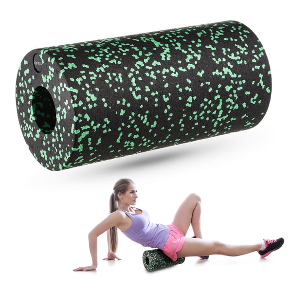Roller do masażu, wałek EPP Gymtek - czarno-zielony