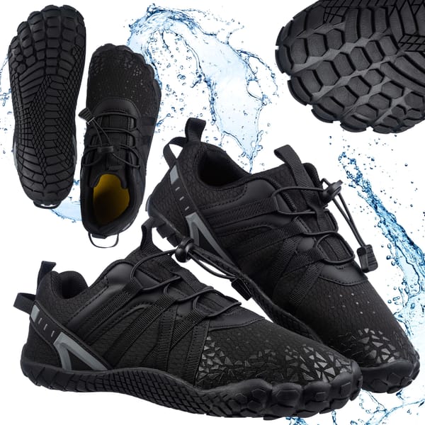 Buty do wody dla dzieci AquaTrek Junior Outtec - czarne