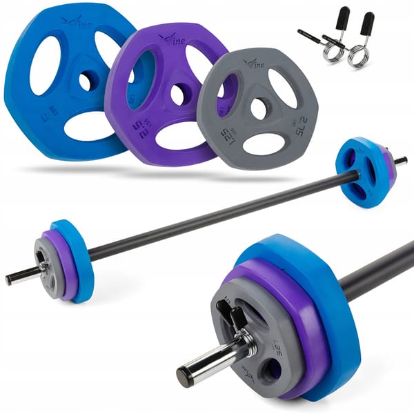 Sztanga Body Pump 20kg Gymtek - niebieski