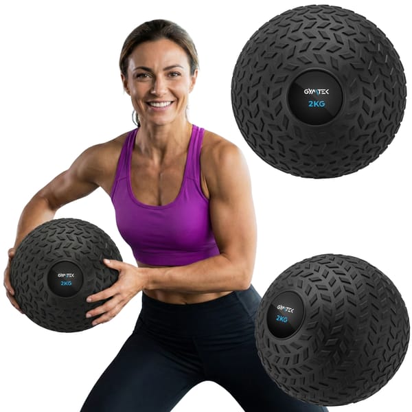 Piłka lekarska SlamBall Tire Black 2kg Gymtek