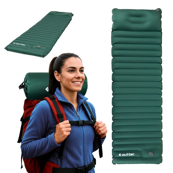 Materac turystyczny z poduszką Pillow TPU Outtec