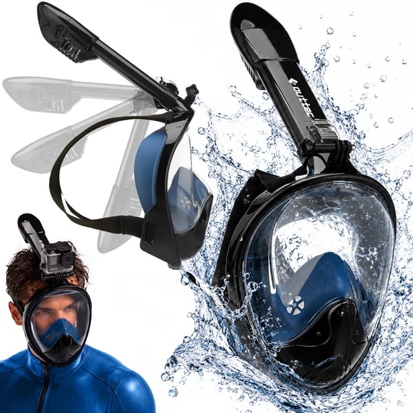 Maska do nurkowania z fajką składaną AquaExplorer Pro Outtec