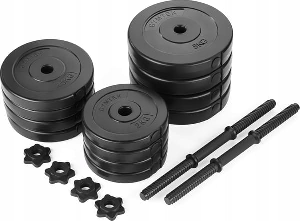 Zestaw hantli kompozytowych Logo 2x20kg Gymtek