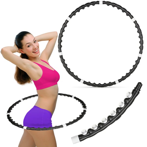 Hula hop składane z masażerem 100cm Gymtek