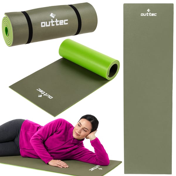 Karimata 2-warstwowa XPE 180x50x1cm Outtec - green/lime