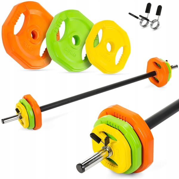 Sztanga Body Pump 20kg Gymtek - pomarańczowy