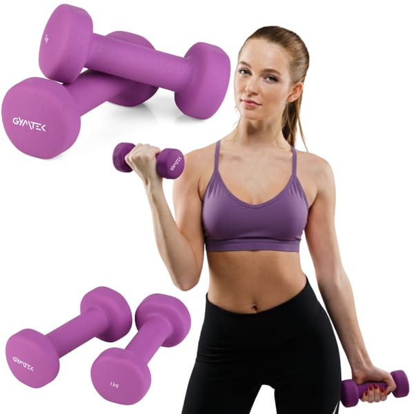 Hantle fitness neoprenowe 2x1kg Gymtek