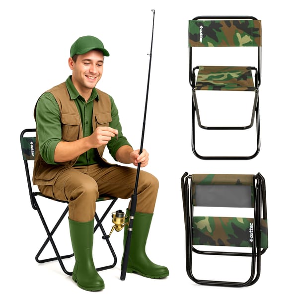 Krzesło wędkarskie składane Easy Catch Outtec - moro