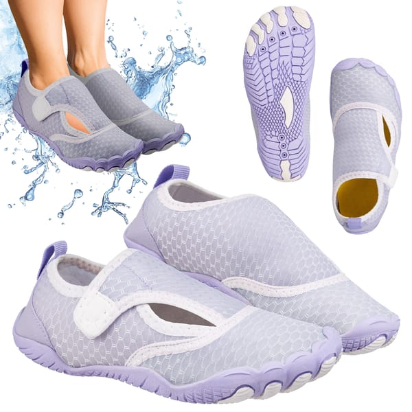 Buty do wody dla dzieci, na rzepy Splash Up Jr Outtec - liliowe