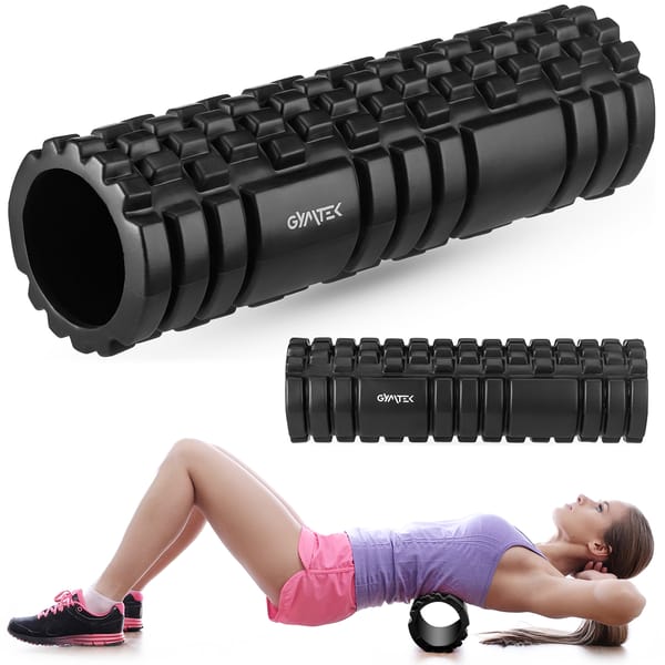 Wałek, roller do masażu EVA 45cm Gymtek - czarny