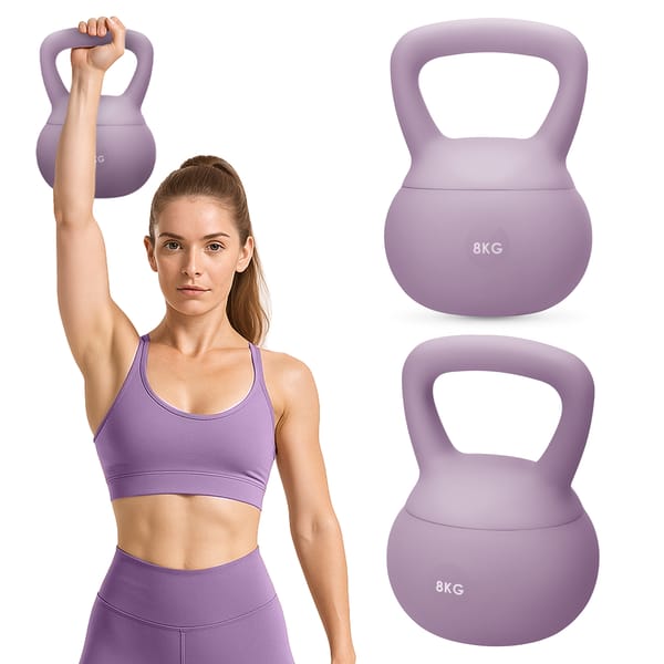 Miękki kettlebell FlexLift 8kg Gymtek - 8kg soft purple