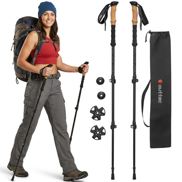 Kije trekkingowe regulowane Alu 3 Sections Outtec