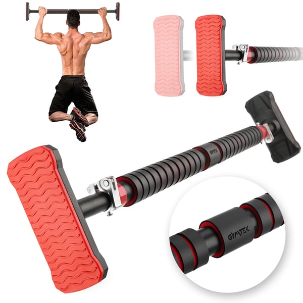 Drążek do podciągania rozporowy 70-100cm Gymtek - 70-100cm czerwony