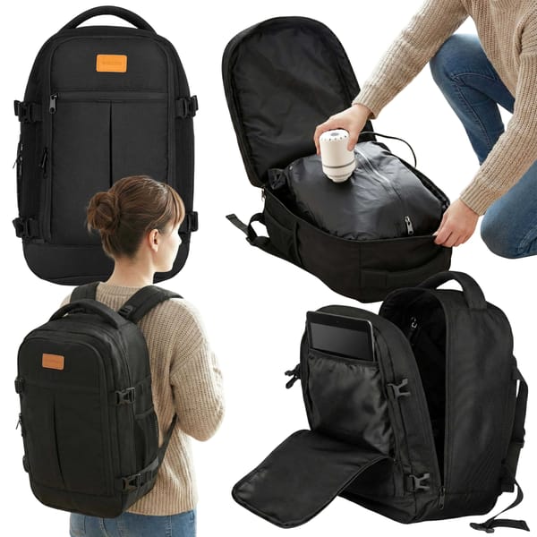 Plecak kabinowy, kompresyjny 26 l Easy travel + pompka Outtec