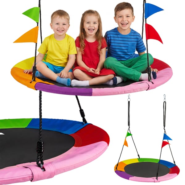Bocianie gniazdo huśtawka dla dzieci, 120 cm XXL Luverno