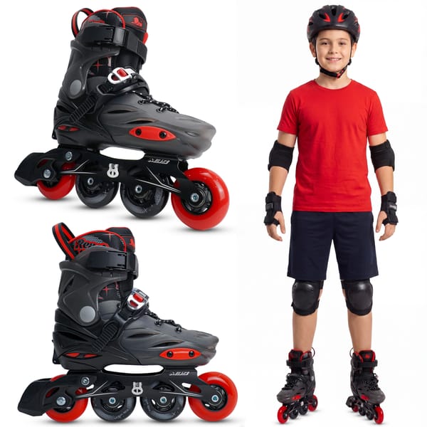 Rolki regulowane dziecięce Xyro Xride - czarne