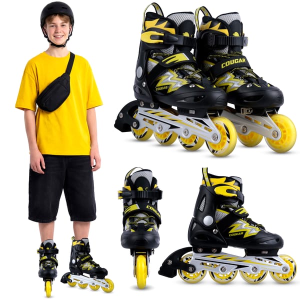 Rolki regulowane Lightning Xride - żółte/czarne