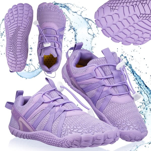 Buty do wody dla dzieci AquaTrek Junior Outtec - fioletowe