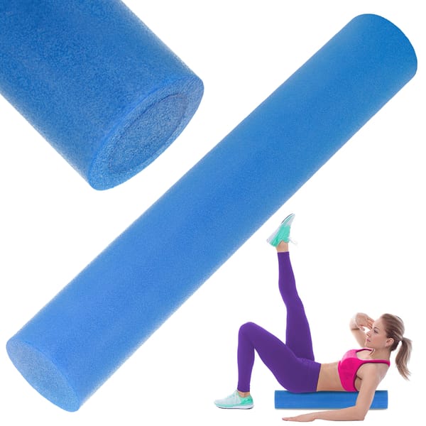 Wałek, roller do masażu EPE 90x15cm Gymtek - niebieski