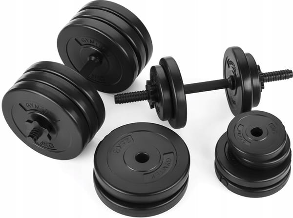 Zestaw hantli kompozytowych Logo 2x15kg Gymtek