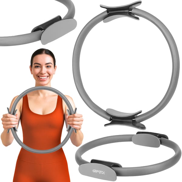 Obręcz do pilatesu, jogi Flow Gymtek - szara