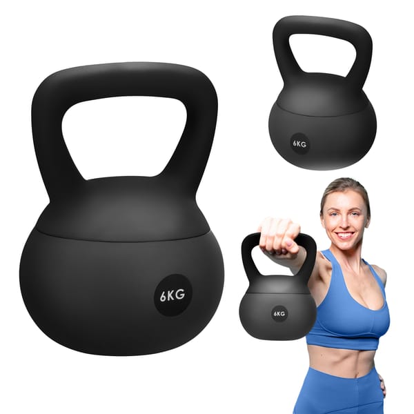 Miękki kettlebell FlexLift 6kg Gymtek - 6kg black