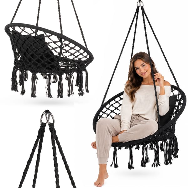 Huśtawka ogrodowa bocianie gniazdo Boho XXL Luna Luverno