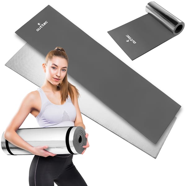 Karimata aluminiowa EVA 180x50x1cm Outtec - szara II