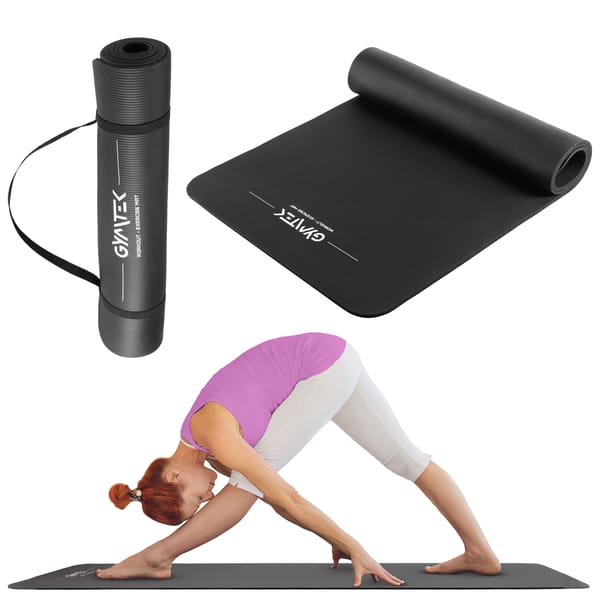Mata do ćwiczeń, jogi szeroka Space+ NBR 1cm Gymtek