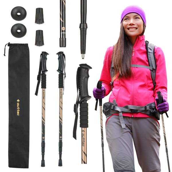 Kije nordic walking regulowane Alu 3 Sections Outtec - Alu 3 złote