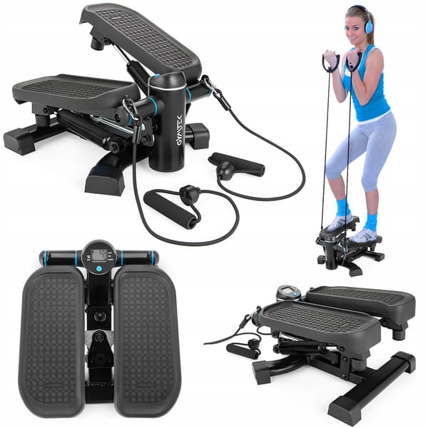 Stepper skrętny z linkami XST600 2w1 Gymtek - V381027, niebieski