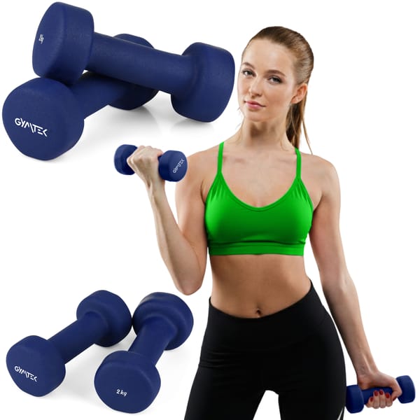 Hantle fitness neoprenowe 2x2kg Gymtek