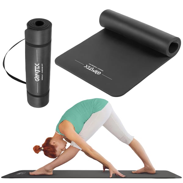Mata do ćwiczeń gruba, do jogi szeroka Space+ NBR 1,5cm Gymtek
