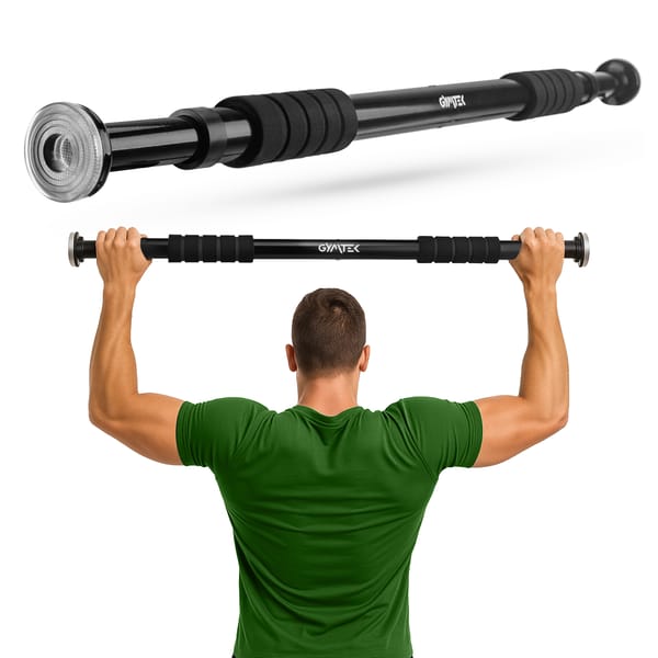 Drążek do podciągania rozporowy 63-100cm Gymtek - 63-100cm czarny