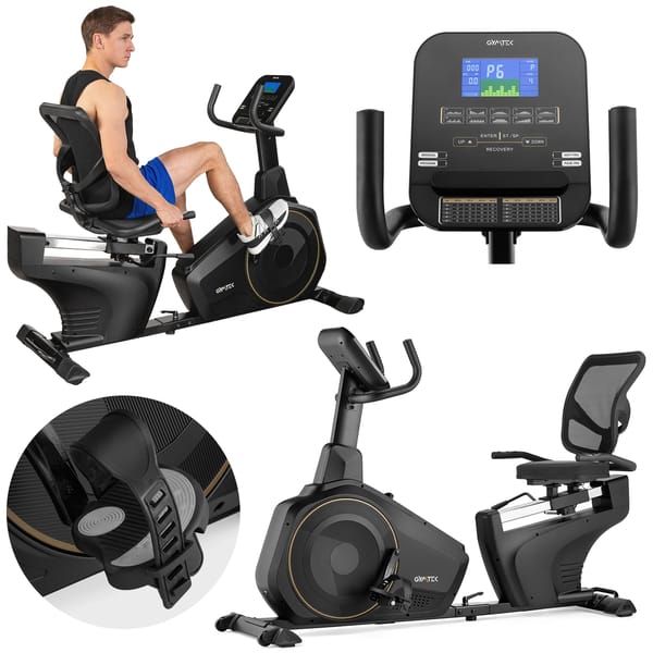 Rower poziomy elektromagnetyczny XBR6000 Gymtek - Gold