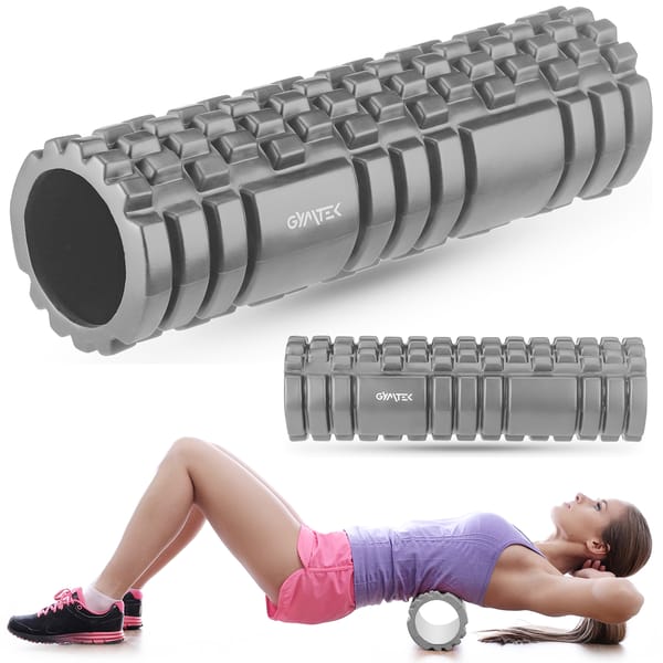 Wałek, roller do masażu EVA 45cm Gymtek - szary