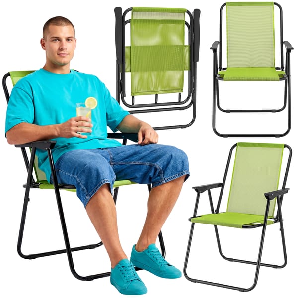 Krzesło ogrodowe składane Breeze Textline Outtec - zielony