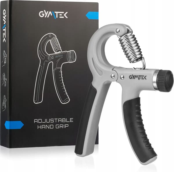 Ściskacz do rąk regulowany 10-40kg Gymtek - szary
