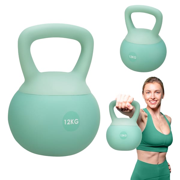 Miękki kettlebell FlexLift 12kg Gymtek WYPRZEDAŻ - 12kg mint