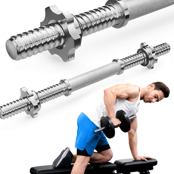 Gryf krótki prosty chromowany 40cm Gymtek