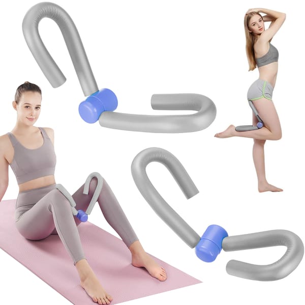 Trenażer mięśni ud, agrafka, motylek do ćwiczeń Gymtek - szary