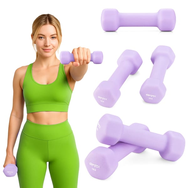 Zestaw hantli neoprenowych Hex 2x1kg Gymtek