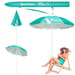 Parasol plażowy łamany Ombra 200cm Luverno - turkusowy