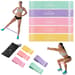 Zestaw gum oporowych do ćwiczeń 0,5-30kg 5szt Queenfit - V poziomów oporu wzór V