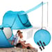 Parawan, namiot plażowy samorozkładający zamykany Canopy Outtec - Canopy niebieski II