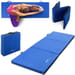 Materac gimnastyczny składany 180x60x5cm Gymtek - niebieski